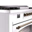 ILVE Nostalgie II 60 Dual Fuel Range, 5 Burners, Griddle, Frenchtop -1514149103-1514149023