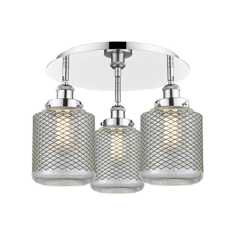 Plafonnier encastré Edison, Chrome poli