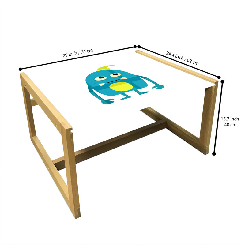 Sarai Trestle Coffee Table, 40cm H x 74cm W x 62cm D