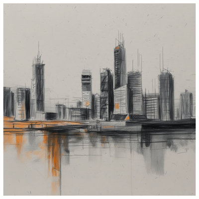 Urban Sketch Cityscape Comforter