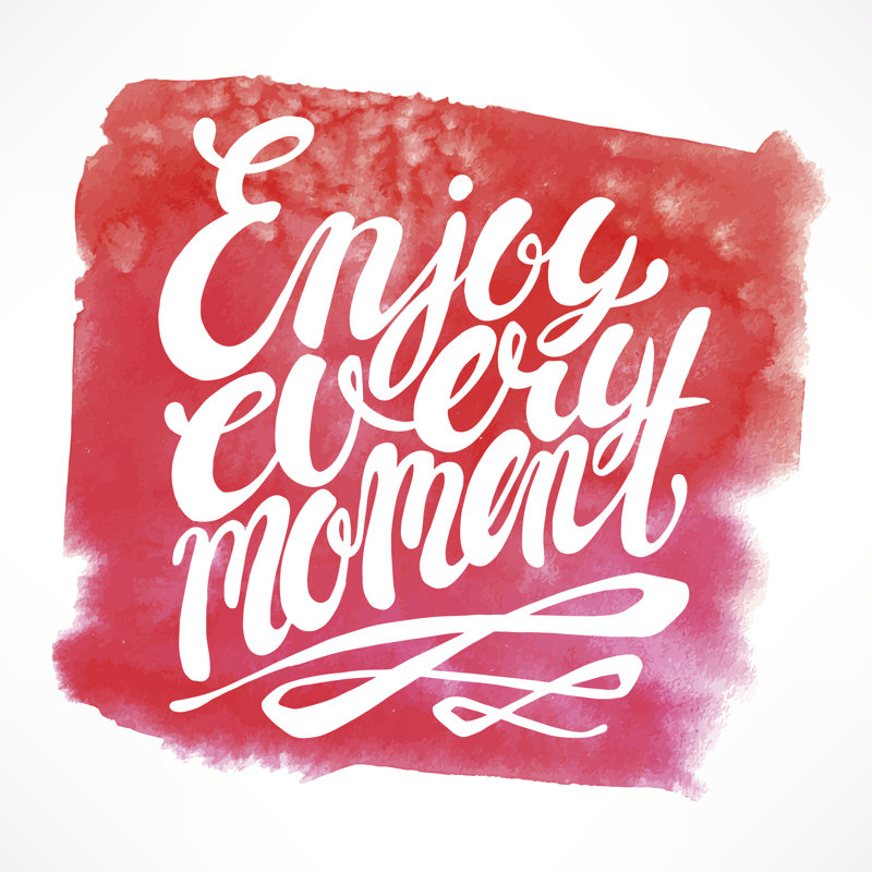 Enjoy Every Moment by Melazerg - Wrapped Canvas Painting, 122cm H x 122cm W