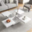 Table basse 39,4 "carrée en placage de marbre