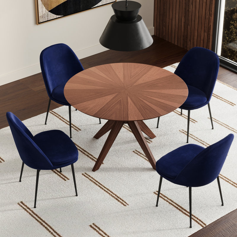 Cobos 5-Piece 47.25" Round Dining Set