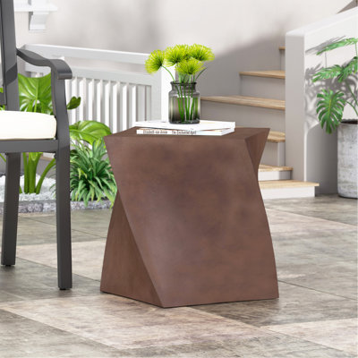 Outdoor Lightweight Concrete Side Table