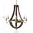 Traditional Wood and Metal Chandelier-71890269