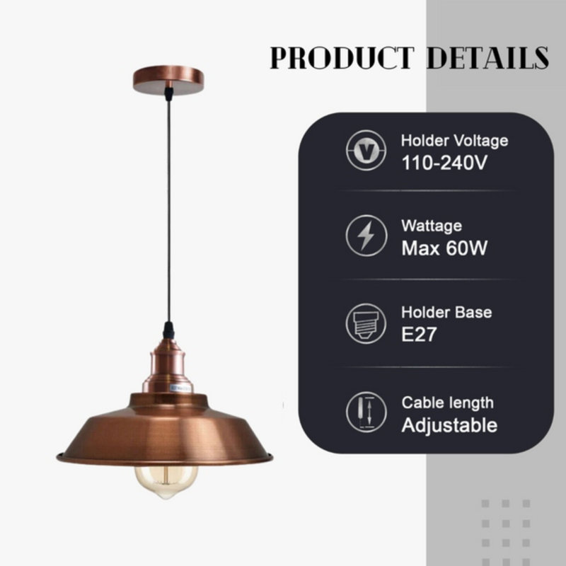 Wetumka 1 - Light Pendant, Copper, Copper