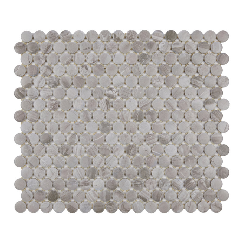 Carreau de mosaïque rond célèbre en céramique de 0,75 po x 0,75 po, Fortune