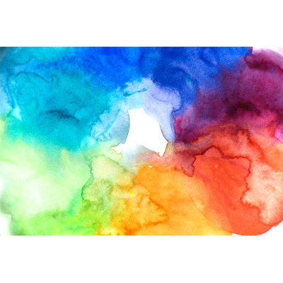 Aquarelle sur fond abstrait par Lutavia