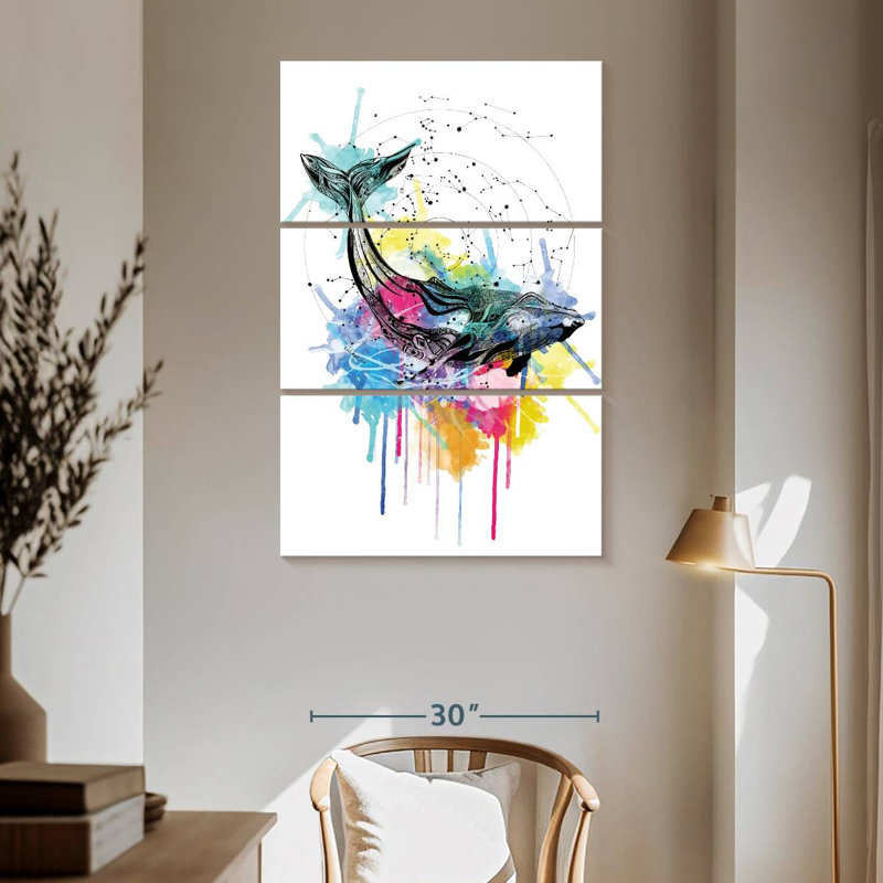 Brampt Whale, 65" H x 42" W