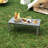 5-piece Hdpe Adirondack Patio Furniture Set - 4 Stackable Chairs & 1 Large Side Table, All-weather, Uv Resistant-77821520