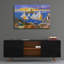 Art mural en verre épique «Sunset Sails» par Gale Pitt, 36 po x 24 po-515350003