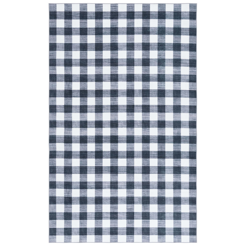 Josalina Clara Performance Machine Washable Gingham Rug Clara Performance Machine Washable Gingham Rug, Square 6'