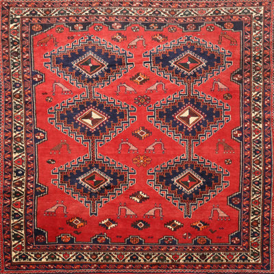 Tapis traditionnel rouge / brun Hartvigsen