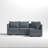 4-Seater Modular Sectional Sofa – Reversible Left Or Right-Facing Design For Ultimate Flexibility-249102857
