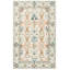 Tapis oriental en laine / coton touffeté à la main Vahakn - orange / ivoire / bleu-1990743154