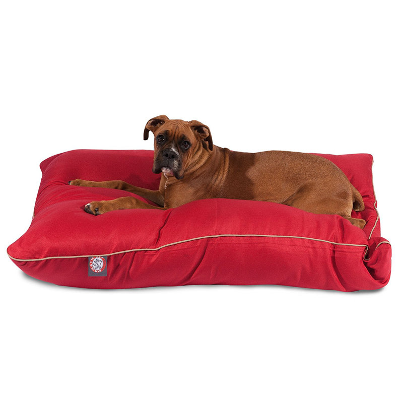 Coussin Super Value, rouge, Moyen (l 35 po x P 28 po x H 7 po) ;