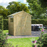 Powersheds 6 x 6ft Premium Pressure Treated Timber Apex Garden Shed