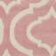 Tapis rose / ivoire à motif géométrique Kardinya-1516020178