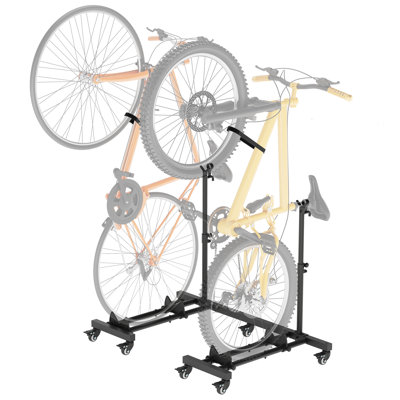 Support à vélo réglable vertical Aage, rangement intérieur peu encombrant