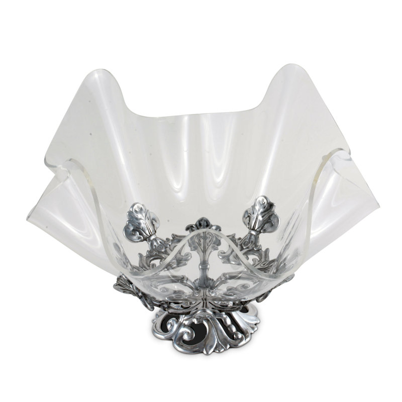 Fleur De Lis Fruit Bowl, 14"