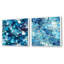 Chritine - Ensemble de 2 collages carrés abstraits-101865961-101865962