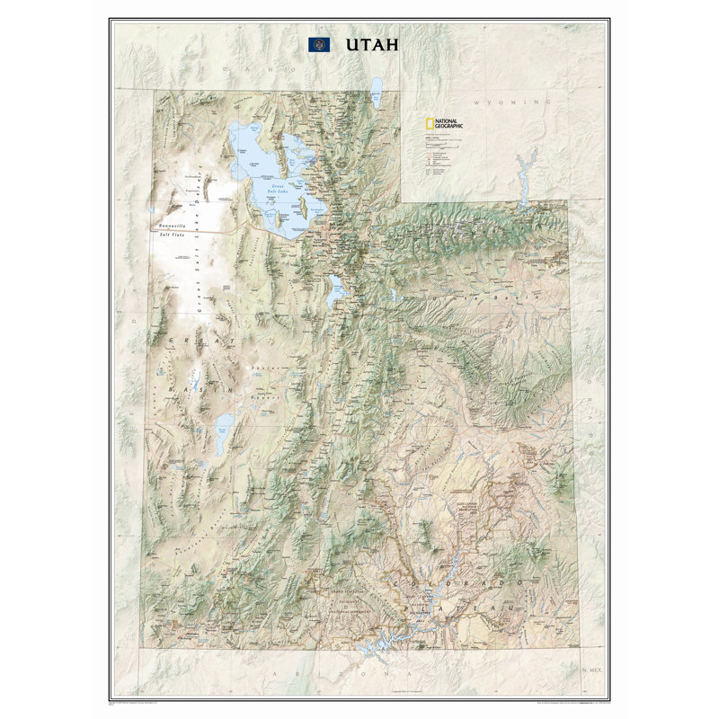 Carte murale de l'État de l'Utah, Papier