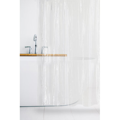 Rideau de douche simple en vinyle Arberesha
