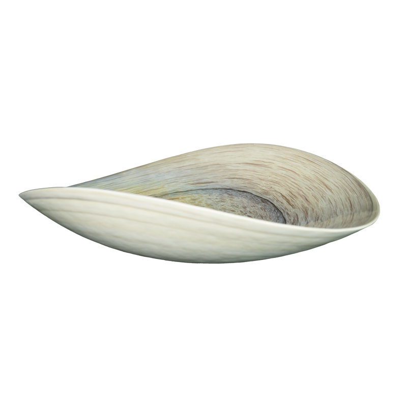 Murano Beachcomber Glass Handmade Oval Vessel Bathroom Sink, Beachcomber