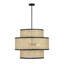 Lustre tambour unique à 3 lumières Drax