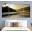Coucher de soleil à Big Sur - image multi-pièces sur toile-23818281