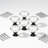 6 Pack Crystal Glass Cabinet Knobs, Diamond Shape Drawer Pulls For Kitchen Cabinets, Dresser, Wardrobe, And Cupboard Hardware Handles-126070571