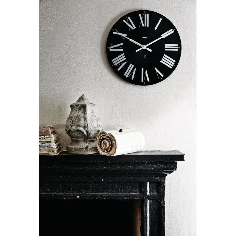 Firenze Wall Clock, Black
