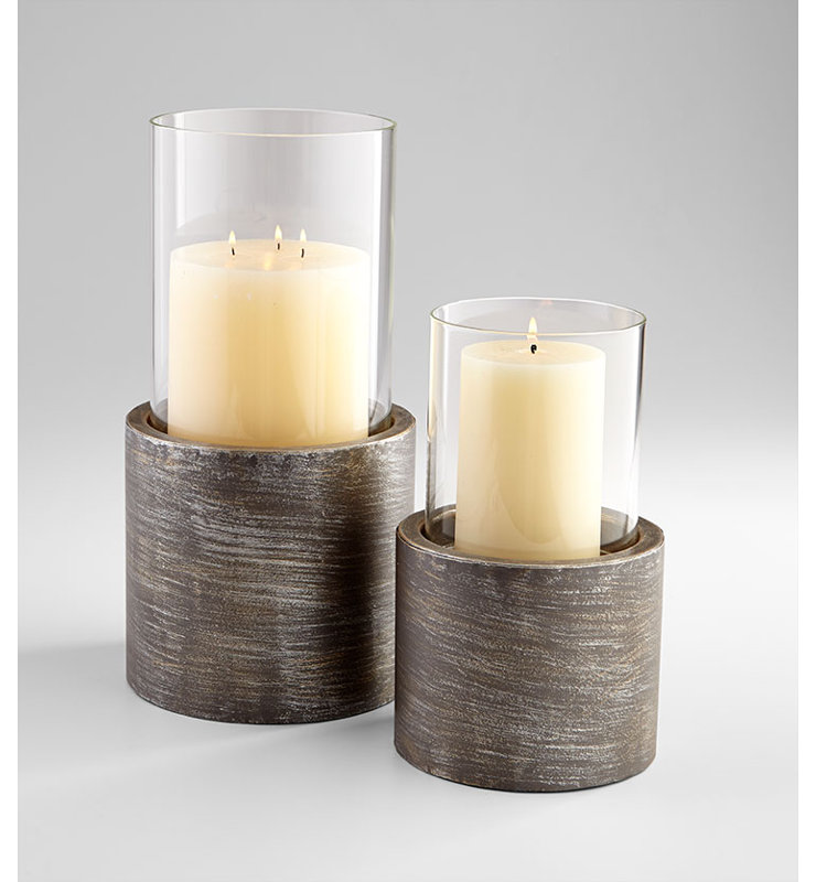 Valerian Hurricane Candle Holder, 12.25" H x 7.25" W x 7.25" D