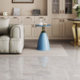 Table de bout en fer Luxury Design, table d'appoint ronde minimaliste pour petits espaces