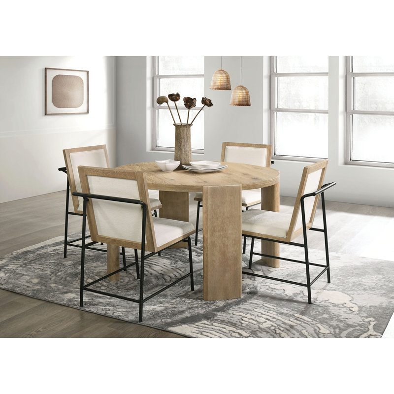 Mackensey 5-pcs Round Dining Table Set