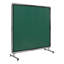 Welding Screen with Frame, 6' Welding Curtain Screen, Flame-Resistant Vinyl Welding Protection Screen on 4 Swivel Wheels (2 Lockable), Moveable & Professional for Workshop/Industrial-94333152-94333159