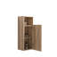 CC1014S112310 Armoire latérale flottante en chêne brut et chêne brut, armoire de rangement murale pour petits espaces, KD