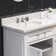 Derby 72" Carrara White Marble Countertop Bath Vanity with Faucet and Mirror