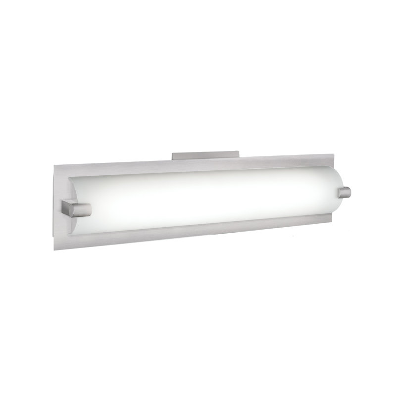 Lighthouse 1 - Light LED Bath Bar, Brushed Nickel