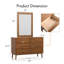 Ensemble de chambre avec lit plateforme 4 pièces Nevio-131521338-131521340