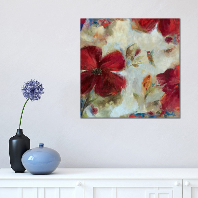 Hummingbird II by Asia Jensen - Wrapped Canvas Painting, 45.72 cm H x 45.72 cm W x 3.175 cm D