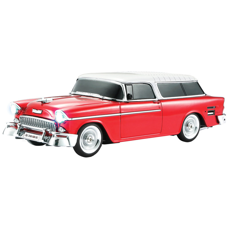 Retro Red 1955 Car Bluetooth Speaker with USB and AUX