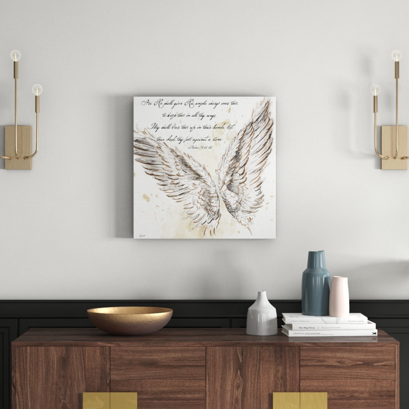 On Angel's Wings I by Tre Sorelle Studios - Wrapped Canvas Print, 60.96cm H x 60.96cm W