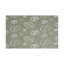 Couverture de table vert sauge minimaliste 60 x 120 po avec bords festonnés pour appartements nordiques et espaces de café
