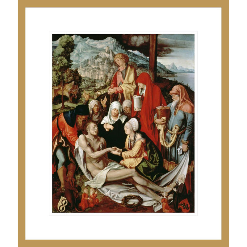 «Lamentation for Christ» par Albrecht Dürer, impression giclée sur cadre, H 20,78 po x l 17,75 po