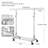 Versatile Heavy Duty Rolling Clothes Rack for Various Garments