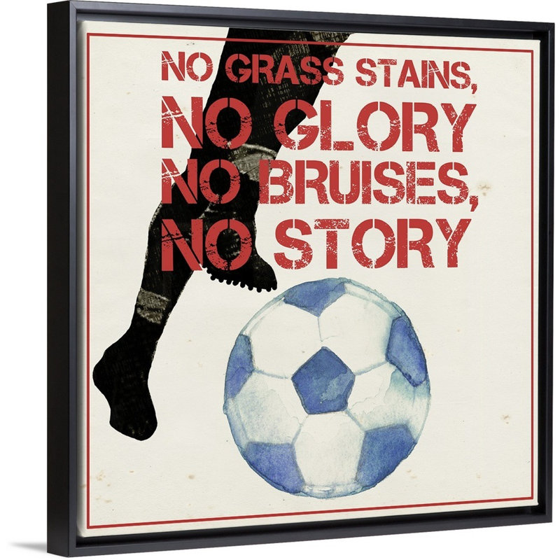 «Palermo Sports Epigram III», reproduction sur toile tendue, Cadre flottant noir, H 12 po x l 12 po x P 1,75 po