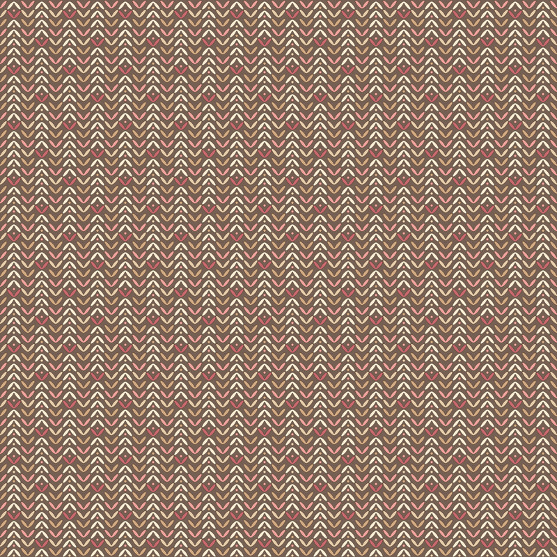 Alamosa 10m x 53cm Matte Wallpaper Roll, Brown/Pink