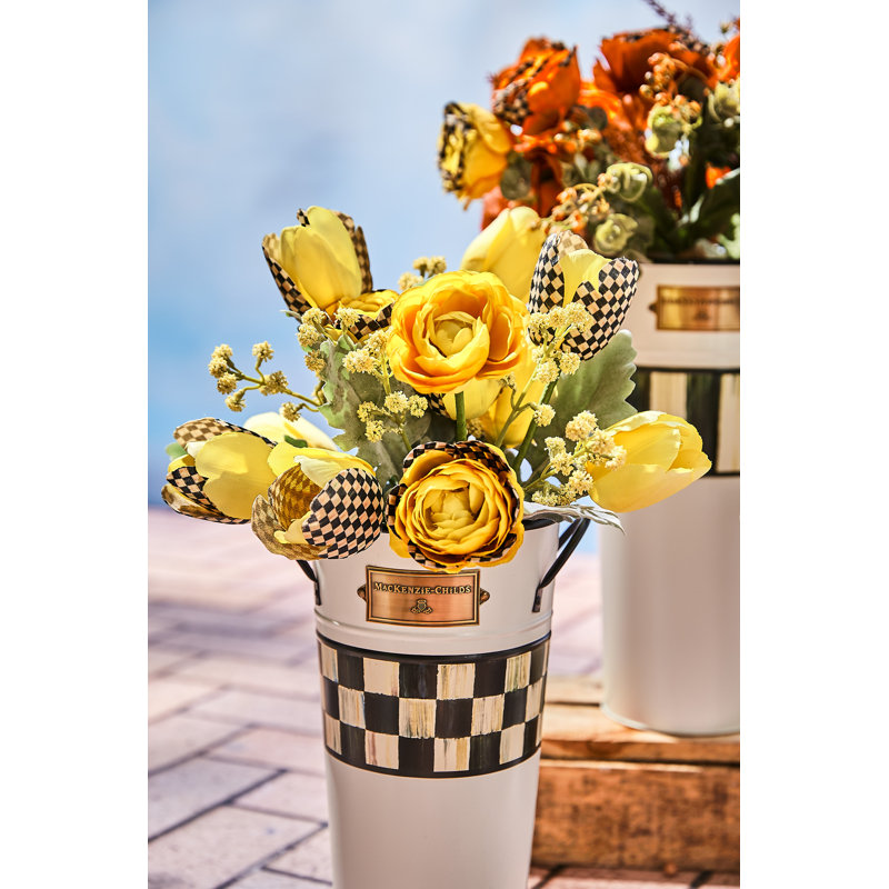 Spectator Galvanized Flower Buckets, Set Of 3