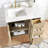 Waubun Rally 36'' Free Standing Single Bathroom Vanity with Calacatta Quartz Top-1674077652
